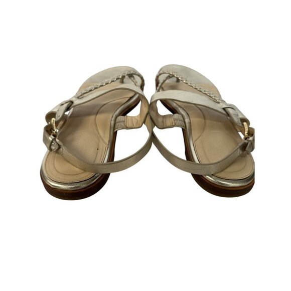 Cole Haan Womens Metallic Braided Strap Sandals Size 11 - Picture 6 of 10